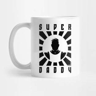 Super Daddy (Dad / Papa / Rays / Black) Mug